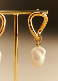 Boucles d'oreilles Eloane - Nacre Doré — view 4