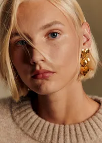 Boucles d'oreilles Erica - Doré — view 4