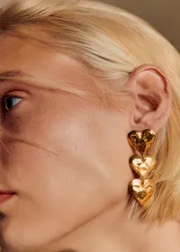 Boucles d'oreilles Erica - Doré — view 5