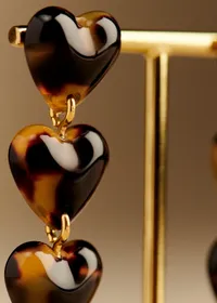 Boucles d'oreilles Erica - Ecaille — view 4
