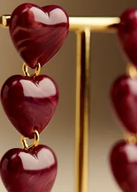 Boucles d'oreilles Erica - Prune — view 3