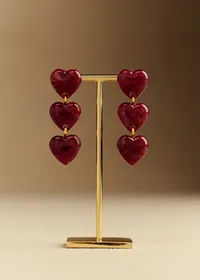 Boucles d'oreilles Erica - Prune — view 4