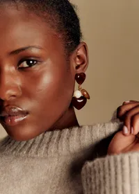 Boucles d'oreilles Freya - Brun Multi — view 3