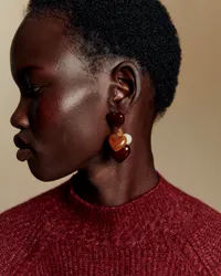 Boucles d'oreilles Freya - Brun Multi — view 4