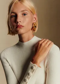 Boucles d'oreilles Freya - Doré — view 2