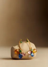 Boucles d'oreilles Gio - Vert d'Eau Multi — view 2