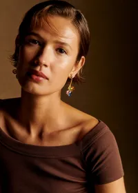 Boucles d'oreilles Gio - Vert d'Eau Multi — view 3