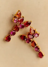 Boucles d'oreilles Helene - Rose Multi — view 2
