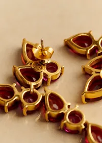 Boucles d'oreilles Helene - Rose Multi — view 4