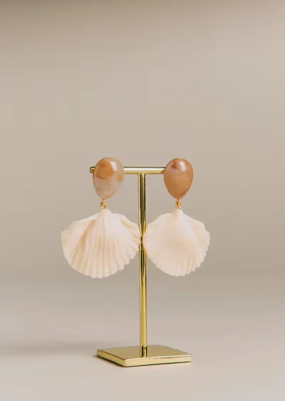 Boucles d'oreilles Isla - Ecru Multi