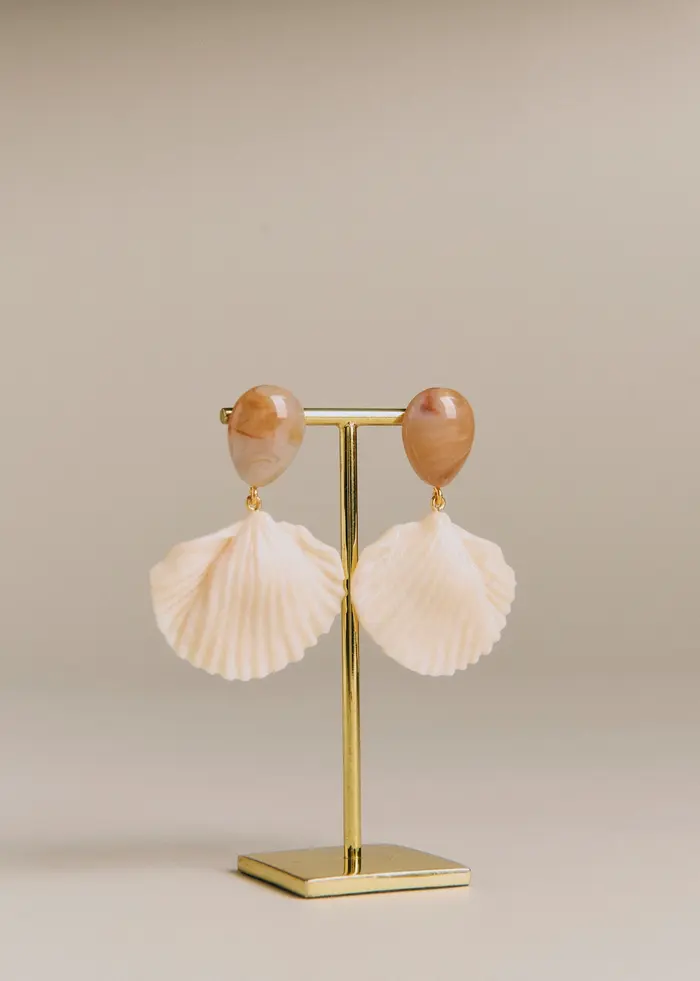 Boucles d'oreilles Isla - Ecru Multi