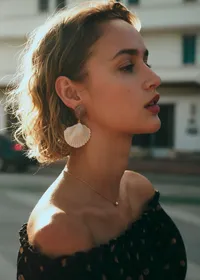 Boucles d'oreilles Isla - Ecru Multi — view 2