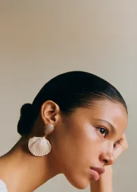 Boucles d'oreilles Isla - Ecru Multi — view 5