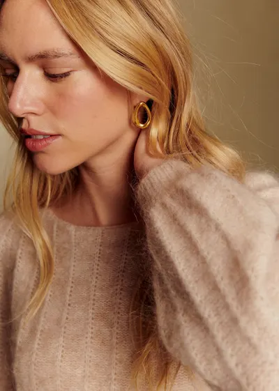 Boucles d'oreilles Lou - Doré