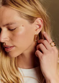Boucles d'oreilles Lou - Doré — view 3