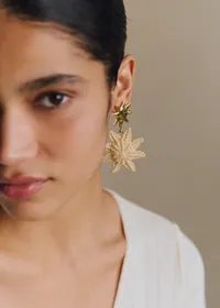 Boucles d'oreilles Marie - Naturel Doré — view 4