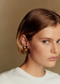 Boucles d'oreilles Orphée - Doré — view 2