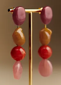 Boucles d'oreilles Sabrina - Rose Multi — view 2
