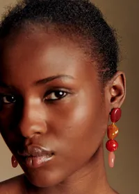Boucles d'oreilles Sabrina - Rose Multi — view 4