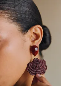 Boucles d'oreilles Valeria - Brun — view 2