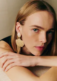 Boucles d'oreilles Valeria - Naturel — view 5