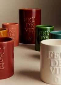 Bougie Feu de vie - Grand modèle - L'ambre - Moka — view 4