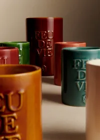 Bougie Feu de vie - Grand modèle - L'ambre - Moka — view 5