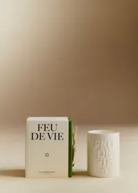 Bougie Feu de vie - La Figue - Écru — view 3
