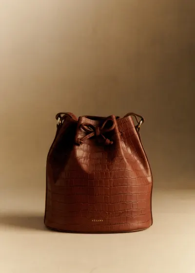 Bourse Farrow - Camel Croco