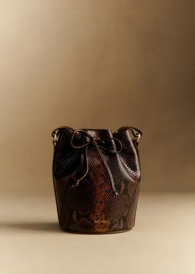 Bourse Mini Farrow - Marron Python