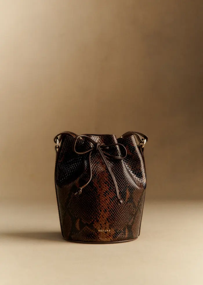 Bourse Mini Farrow - Marron Python