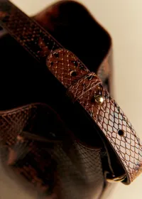 Bourse Mini Farrow - Marron Python — view 3