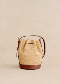 Bourse Mini Farrow - Raphia Broderie Fleurs Multico — view 4