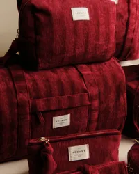 Bowling bag velours milleraie - Rouge — view 4