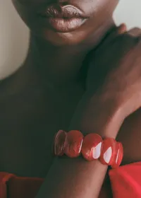 Bracelet Amandine - Rouge Carmin — view 3