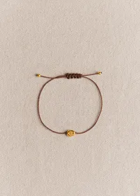 Bracelet Cléo - Chocolat - Lettre Y — view 2