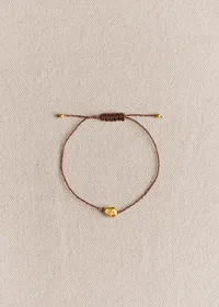 Bracelet Cléo - Chocolat - Lettre Z — view 2
