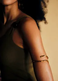 Bracelet de bras Thaïs - Doré — view 5