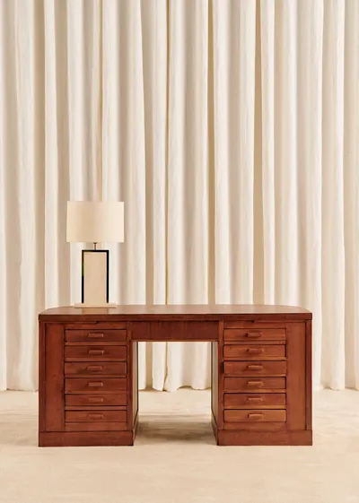 Bureau demi cercle vintage - Bois