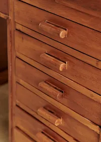 Bureau demi cercle vintage - Bois — view 2