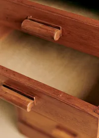 Bureau demi cercle vintage - Bois — view 3