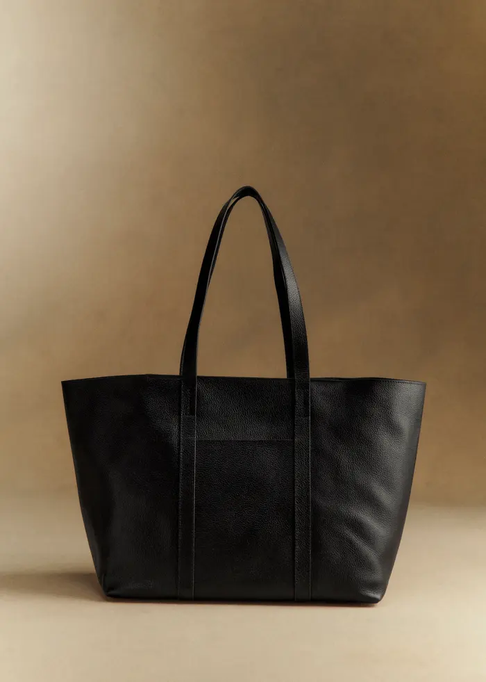 Cabas Gabin - Noir Grainé