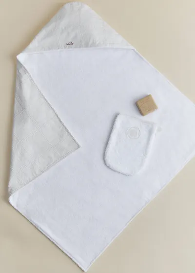 Cape de bain - Broderie Patchwork