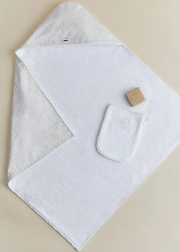 Cape de bain - Broderie Patchwork
