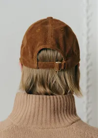 Casquette velours côtelé - Camel — view 2