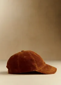 Casquette velours côtelé - Camel — view 3