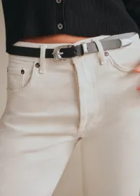 Ceinture Billy - Noir Lisse Héritage — view 2