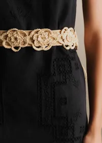Ceinture Elya - Raphia Naturel — view 2