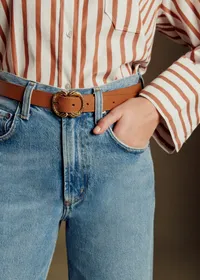 Ceinture Fine Artemis - Cuir Naturel Héritage — view 3