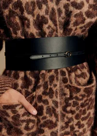 Ceinture Julia - Noir Lisse Héritage — view 3